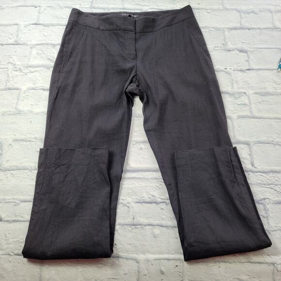 Theory Black Linen Pants size 4 - Picture 7 of 16